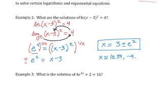 7.6 Natural Logarithms