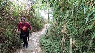 雲林 古坑 10-5步道登大尖 華山教育農園 下山出發至攀繩區_1091213