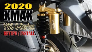 X-MAX 2020 stock shocks to YSS G-Series / review / walkaround