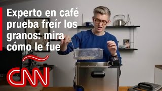 Un experto en café prueba un método inusual para tostar los granos: freírlos