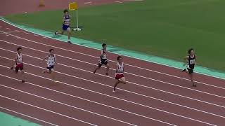 20180610北九州市中学陸上各区大会 男子200m決勝（戸畑）