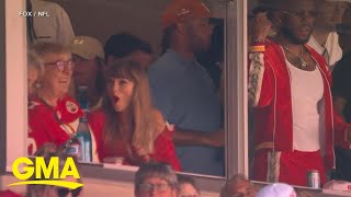 Taylor Swift makes appearance at KC Chiefs game l GMA