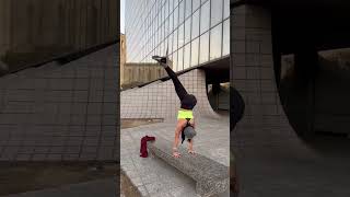 Doing handstands on stuff