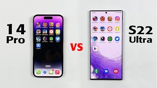 iPhone 14 Pro vs Samsung Galaxy S22 Ultra - SPEED TEST | A16 Bionic vs Snapdragon 8 Gen 1 - One Ui 5