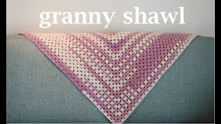 三角ショールの編み方 長編み3目 かぎ針編み初心者さん 編み図 字幕解説 Triangular Shawl Crochet And Knitting Japan