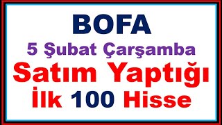 5 Şubat #BOFA'nın Satım Yaptığı İlk 100 Hisse #halkaarz #bist100 #borsa #borsaistanbul #bistarz