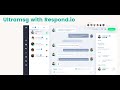Create a Ultramsg channel and integrate WhatsAPP API with respond.io