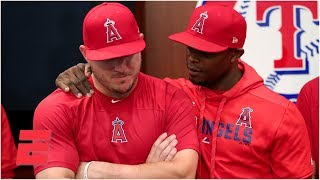 Mike Trout, Angels talk about Tyler Skaggs after win vs Rangers | MLB