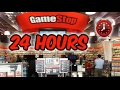 (KICKED OUT!) 24 HOUR OVERNIGHT in GAMESTOP FORT | OVERNIGHT CHALLENGE in GAMESTOP GONE WRONG