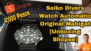 Seiko Divers Watch Automatic 200m [Unboxing Shopee 4k pesos]🎬🎬🎬|Jamestutorialtv