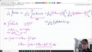 Integration by Parts Seven Ways Video Solutions