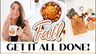 NEW! FALL COFFEE, CLEANING + COOKING | Get It All Done With Me! | Trader Joe's Fall Treats Haul 2021