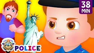 ChuChu TV Police Save the New York Souvenir Kids Gifts from Bad Guys | ChuChu TV Kids Videos