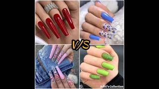 Red❤ vs Blue💙 vs pink💕 vs green💚 //heel👠  nail💅 cake🎂 lips💋fashion🤩//by Arvsvideo #Arvsvideo #shorts