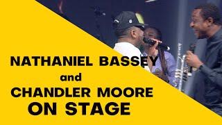 NATHANIEL BASSEY AND CHANDLER MOORE ON STAGE,  RENDER THE SONG \