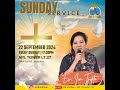 GBI ADONAI SUNDAY SERVICE - 22 SEPTEMBER  2024