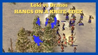 THE MATCHUP IS PURE CHAOS | HerroOP (Loki) vs Mor (Oranos) #aom #ageofempires