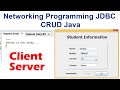 Networking programming JDBC CRUD || Java