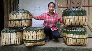 How to knit a bamboo basket, preserve - pig care | Hoàng Hương