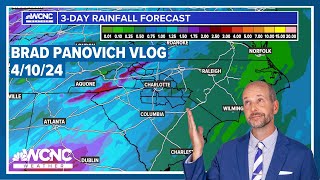 Scattered storms & heavy rain for Thursday: Brad Panovich #vlog 4/10/24