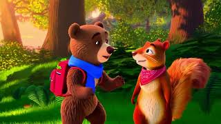 The Little Bear and the Magic River - Fairytale in greek - Papaki KIDS TV