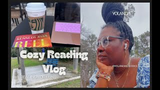 A Cozy Sunday Reading Vlog/ reading Reel by Kennedy Ryan 🫖✨