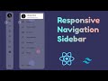 Create a responsive  sidebar with react and tailwind css