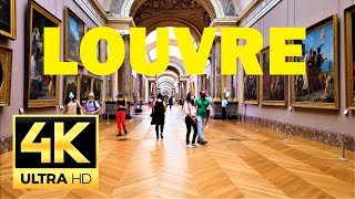 LOUVRE museum walk tour - 🇫🇷 Paris, France 🇫🇷 - 4K 60FPS UltraHD