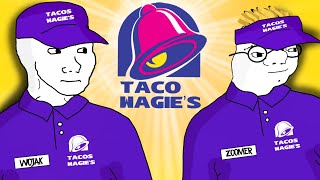 WOJAK GETS A NEW JOB AS A WAGE SLAVE (TACO WAGIES)