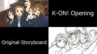 K-on! Opening『 Cagayake GIRLS 』Storyboard Comparison