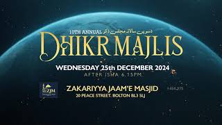 10th Annual DHIKR MAJLIS.