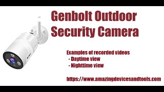 GENBOLT Wireless Outdoor Surveillance Camera - Daytime View