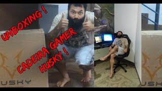 Unboxing - montando cadeira Gamer Husky