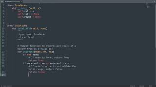 Leetcode 98. Validate Binary Search Tree in Python | Python Leetcode | Python Coding Tutorial | ASMR