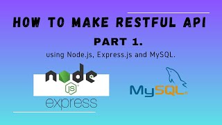 How to create RESTful API using Node.js, Express.js and MySQL for Angular Frontend Application. 1.