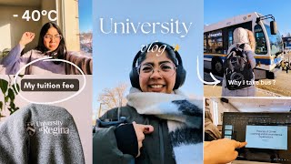 Uni Vlog 🇨🇦 | How much I pay for my degree | -40°C day again