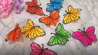 Manualidades: Como Hacer Mariposas de Papel / DIY How to Make Paper Butterflies