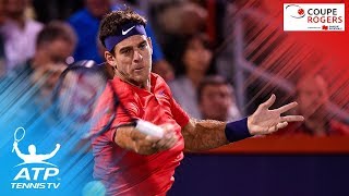 Del Potro crushing forehands to beat Isner | Coupe Rogers Montreal 2017 Day 1