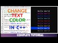 Change Text Console Color in C++