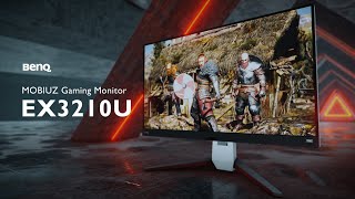 BenQ MOBIUZ EX3210U 4K 32in HDRi Gaming Monitor with Built-In treVolo Speakers