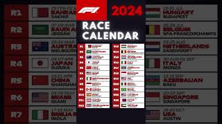 Formula 1 Full Race Calendar 2024: Only 55 days to go #f1 #f12024 #grandprix