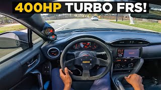 EPIC FIRST DRIVE IN MY 400HP TURBO FRS! - BUILT FA20 \u0026 17 PSI BOOST