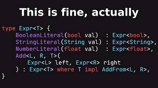 Understanding complex type systems