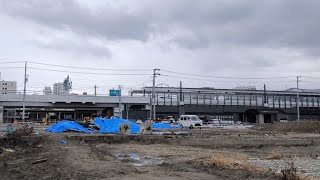 新JR松山駅周辺再開発状況 2025年(令和7年)1月中旬2