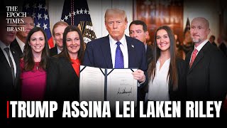 Trump assina lei Laken Riley na Casa Branca