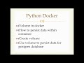 Python-Docker (What is Volume & How to create/persist container data with volume) - Part4