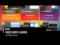 #18 of 25 Beginner Projects - HTML, CSS, & JavaScript - Square Cards (  Template - Responsive )