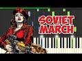 🎹C&C Red Alert 3 Theme - Soviet March (Piano Tutorial Synthesia)❤️♫