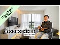 [Singapore Interior Design] Purely Minimalist White 3 Room BTO at Dawson Road