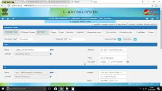 HOW TO GENERATE E WAY BILL(DETAILED)